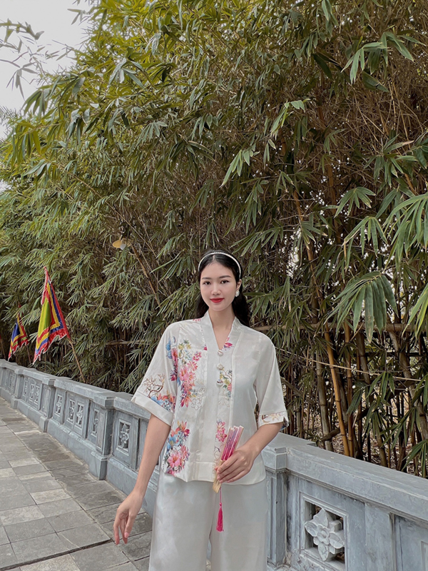 Bộ 3 khuy lụa vân gỗ G309 Bộ 3 khuy lụa vân gỗ G309